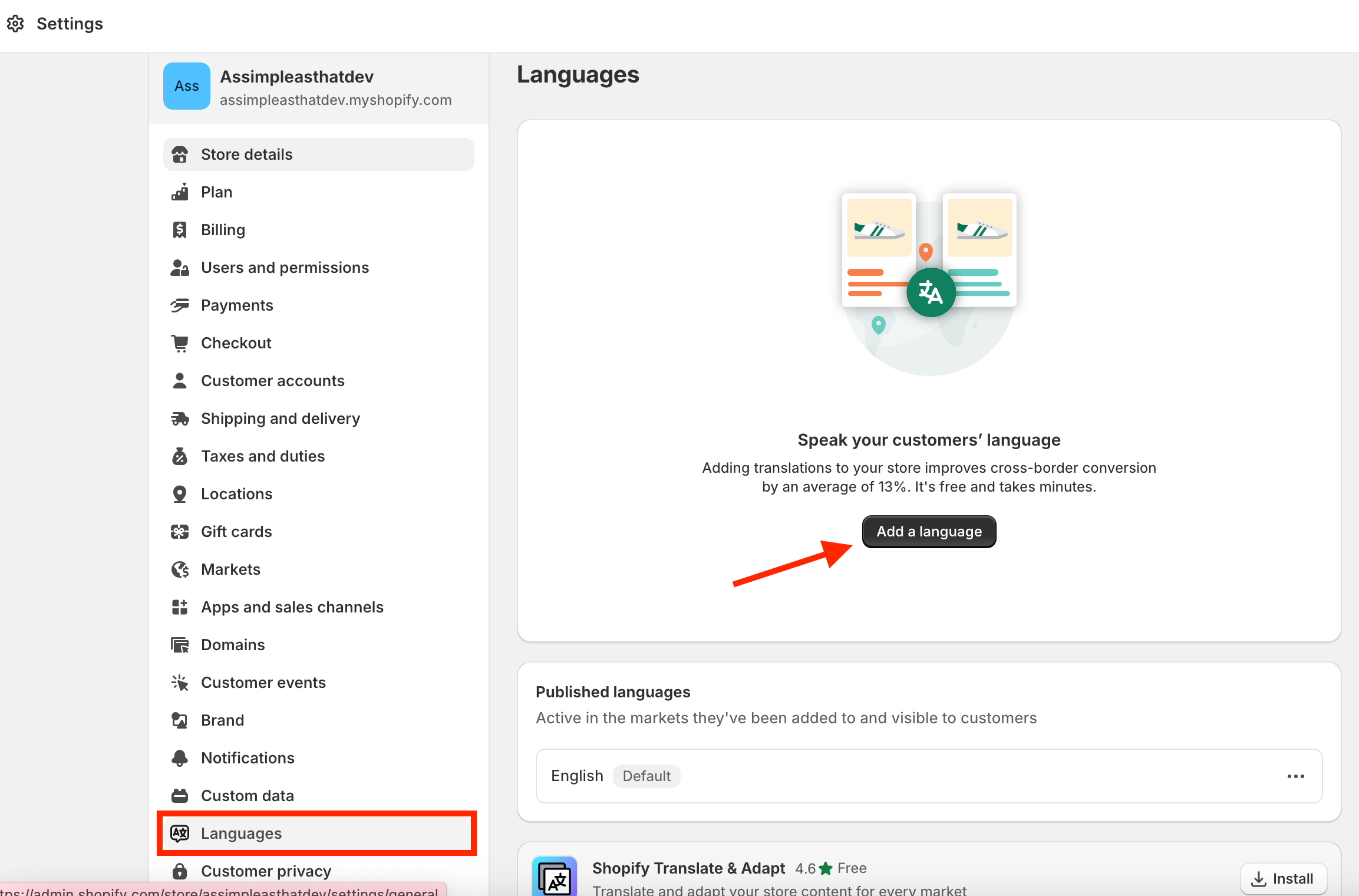 enabling multiple languages