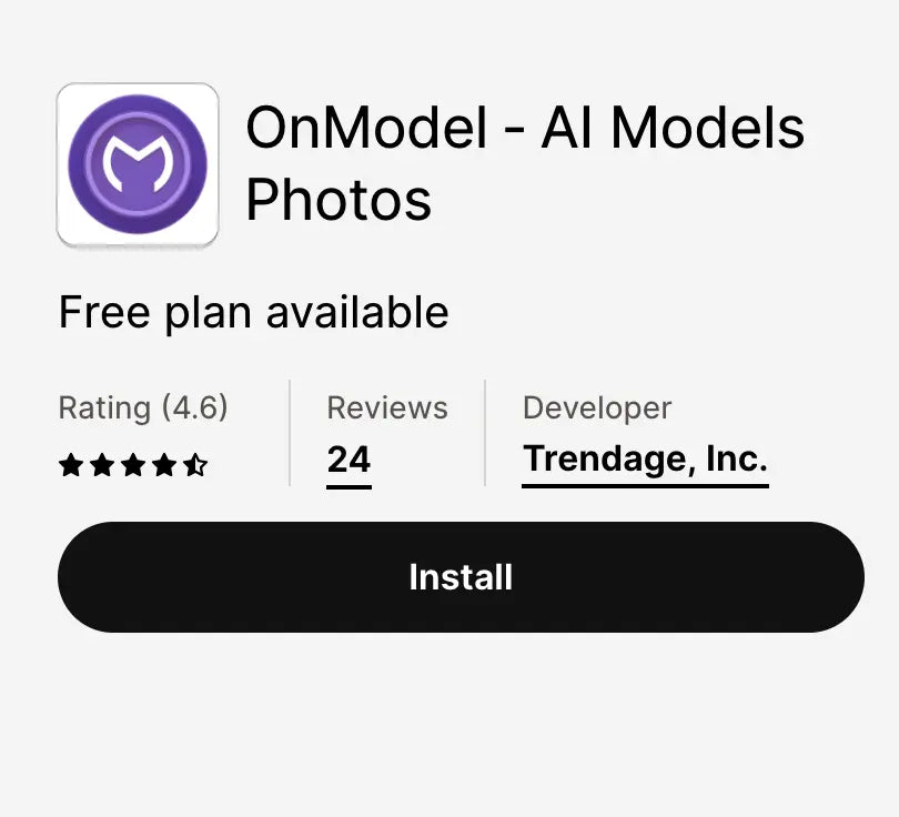 OnModel uses AI to create high-quality model photos for your products, enhancing your store’s visual appeal