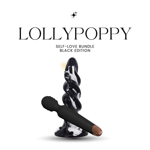 Lollypoppy bundle of fantasy dildo and massager wand
