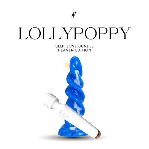 Lollypoppy bundle of fantasy dildo and massager wand