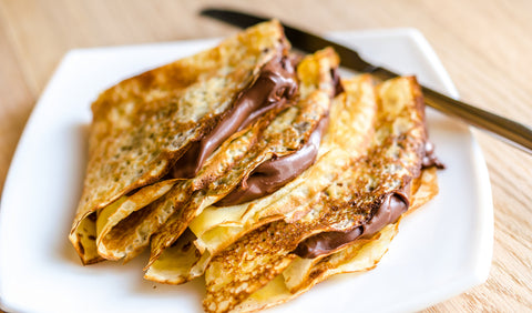 Cadbury Chocolate Spread Stuffed Pancakes