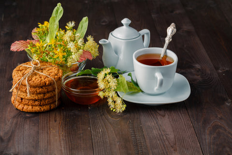 Chamomile Tea with Anzac Biscuits