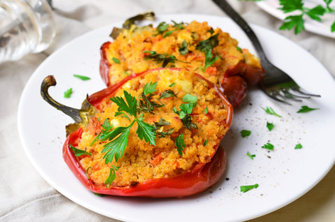 Gluten-Free Stuffing - Quinoa and Vegetable Stuffed Peppers