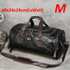 Retro Leather Travel Tote Bags For Mens