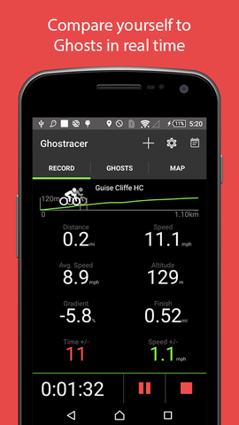 Best android apps for runners Ghostracer