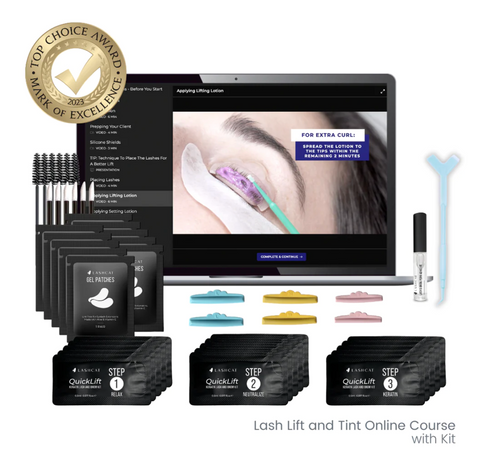 lash lift and tint online course with kit