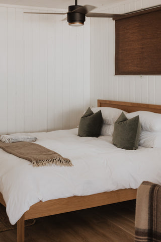 bedroom of cabin at anupaya