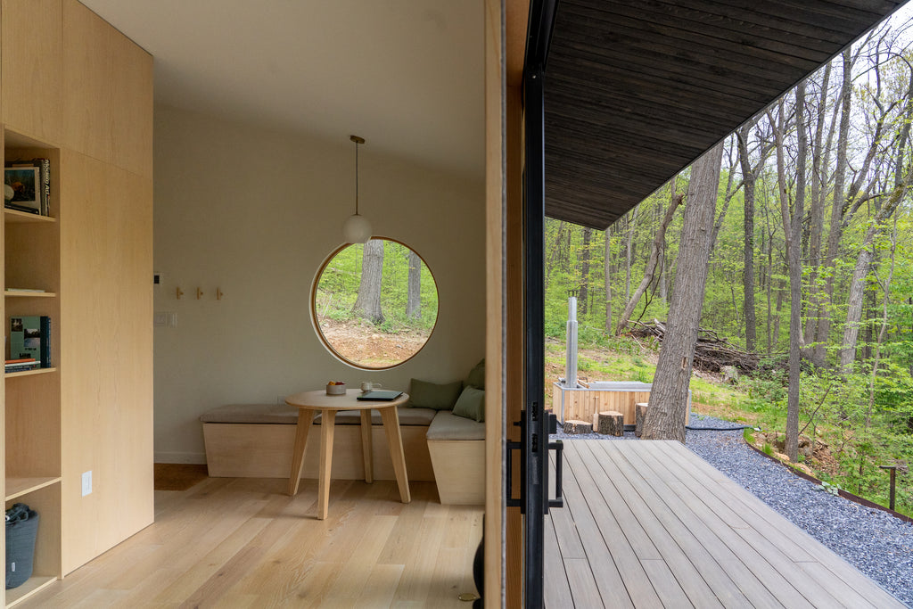 Doah House interior and deck