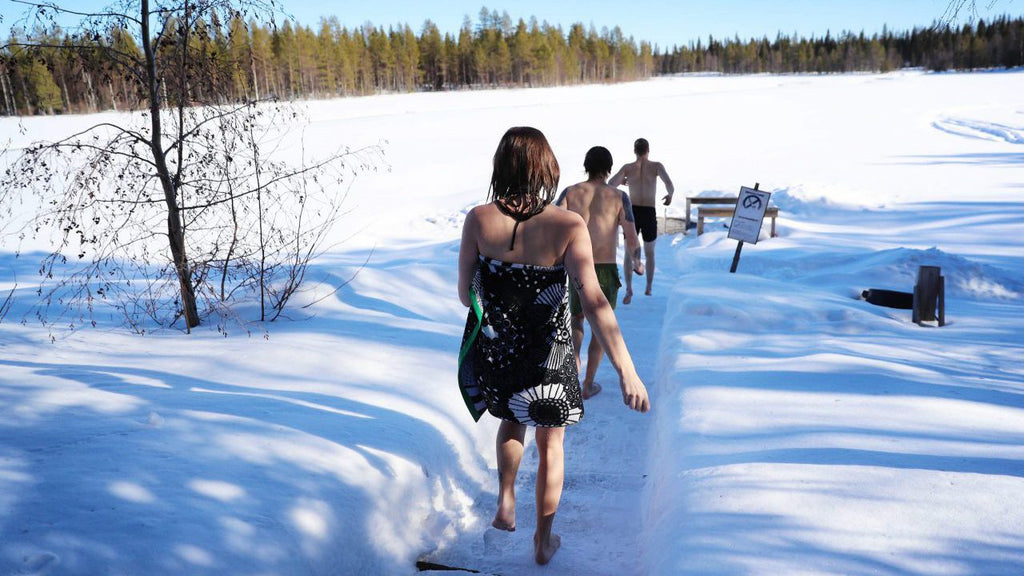 Nordic Cycle ice swimming