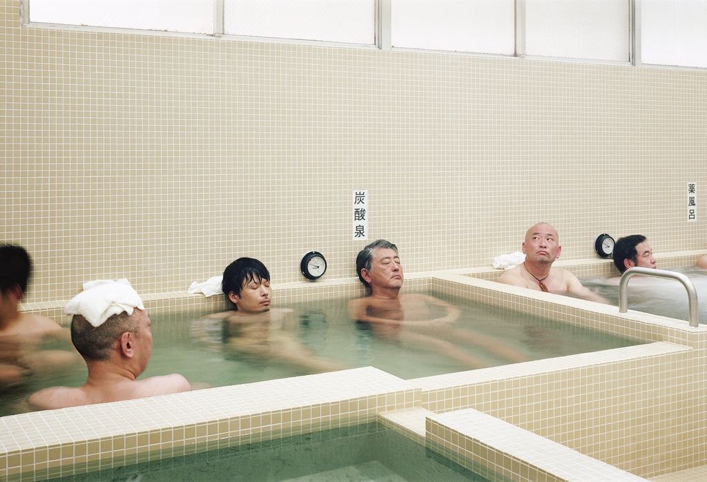public bathing in Japanese onsen