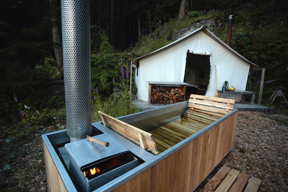 wood stove hot tub submersible