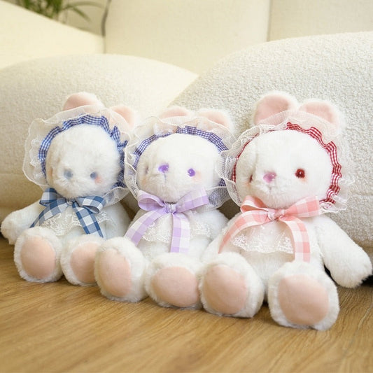 Rosy Bunny and Teddy's Playtime Shabby Chic Cottagecore Fairycore Prin –  Moonlit Heaven