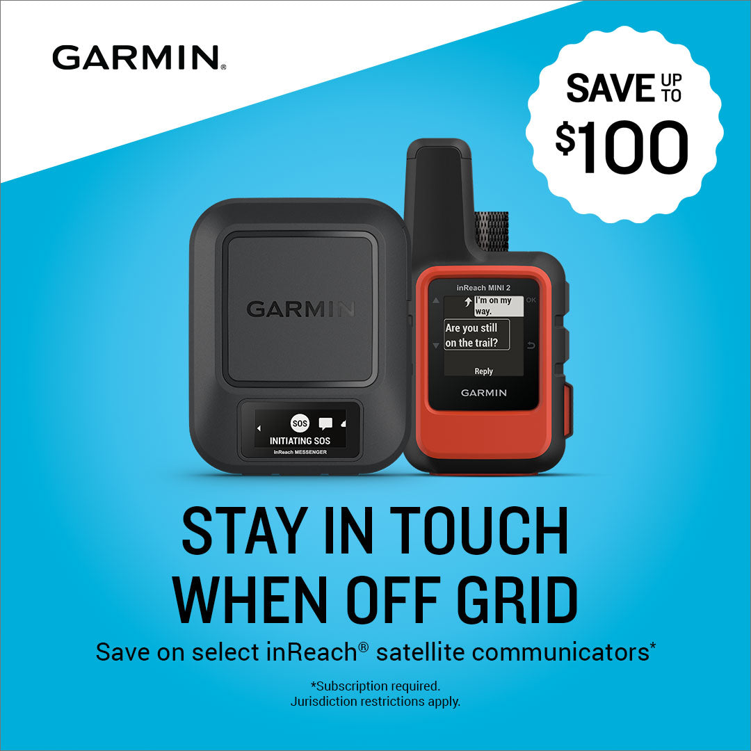 Save up to $100 on select Garmin inReach satellite communicators