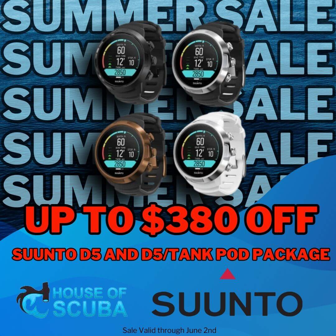 Save up to $380 on SUUNTO D5 and D5/Tank Pod Package