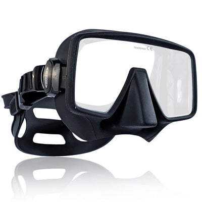 Tilos Titanica, Single Lens Mask for Scuba and Snorkeling (Black, Adult)