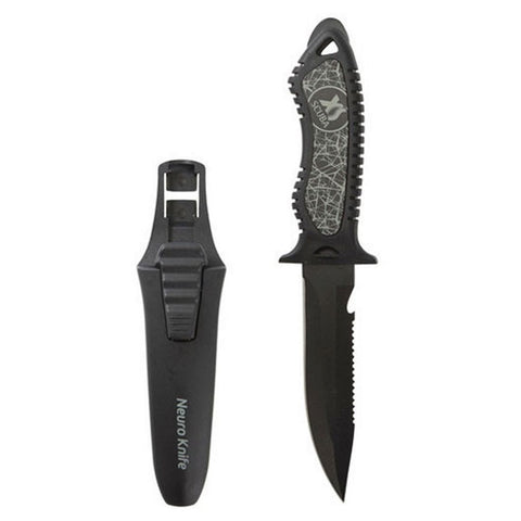 Dive Knife for Scuba Diving with Leg Strap Sheath, Stainless Steel  Ergonomic Tactical Knife for Snorkeling Survival Spearfishing with Double  Edge Sharp Blade and Lock Release Button