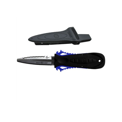 Dive Knife - Stainless Steel - Sheath & Straps - Easy Convenient Squeeze  Lock