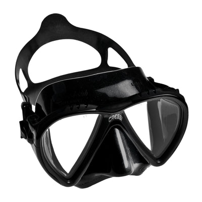 Diving Mask Two Window Tempered Glass Lens Black in Hubli