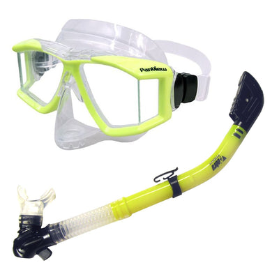 Mask, Snorkel, and Fin Package for Snorkeling PINK Set