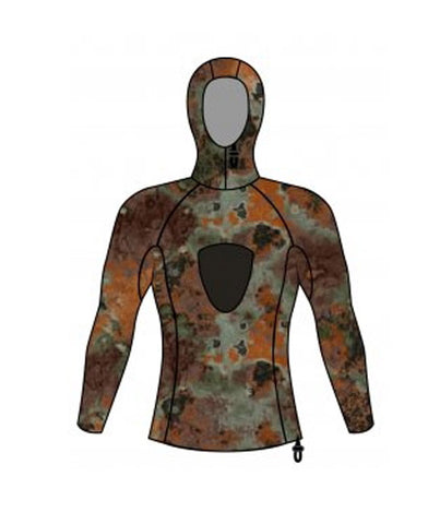 Spearfishing wetsuit - Blue Water / Green / Dual Camo / Reef Camo - Rob  Allen - one-piece / with hood / other