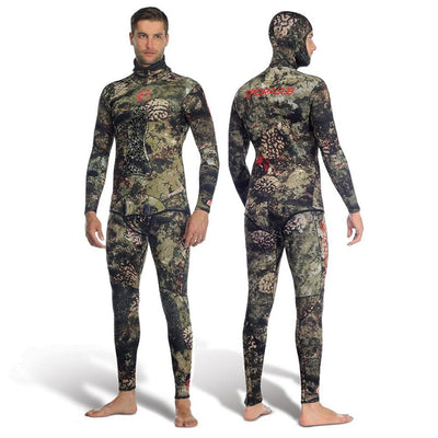 Mens 5mm wetsuit camouflage two pieces of men's spearfishing warm fishing  suit camo surfers with chloroprene diving suit - Price history & Review, AliExpress Seller - Runfei Swimming Diving Goods Store