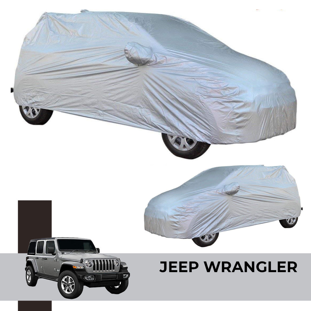 Buy Jeep Wrangler Body Cover Silver shipping across India – Autocloud