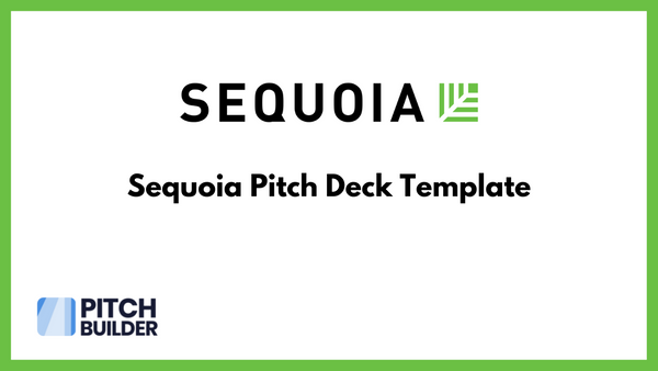 Sequoia Pitch Deck Template - Cover Slide