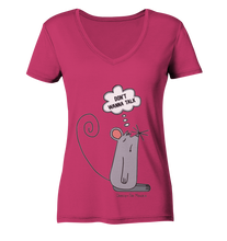 Lade das Bild in den Galerie-Viewer, Cheesy The Mouse - Ladies Organic V-Neck Shirt
