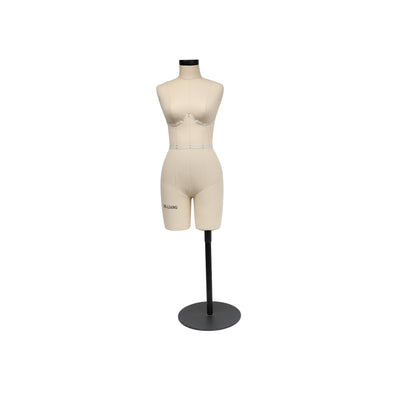 DE-LIANG Half Scale Dress Form 34B Size, Sewing Lingerie and Corsets  Mannequin,Dressmaker Dummy, Half Size Miniature Underwear Bust Form for  Tailor, De-Liang Dress Forms