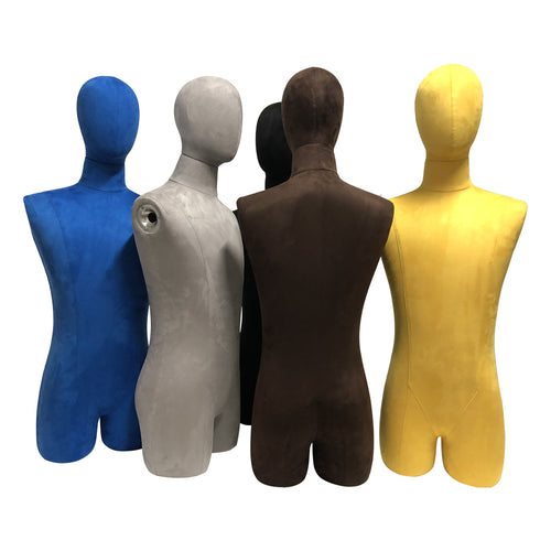 Luxury Mannequin Full Body Torso,Male Dress Form Model Props with Plated  Head,Clothing Stores Display Holder