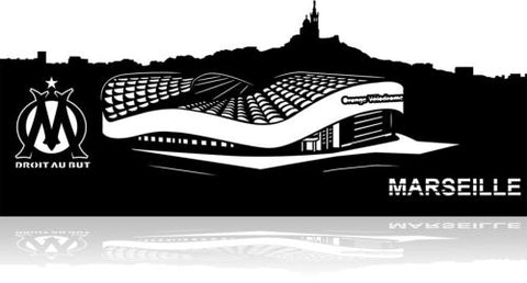 skyline olympique de marseille OM, promotion, boutiques I.D DECO Marseille