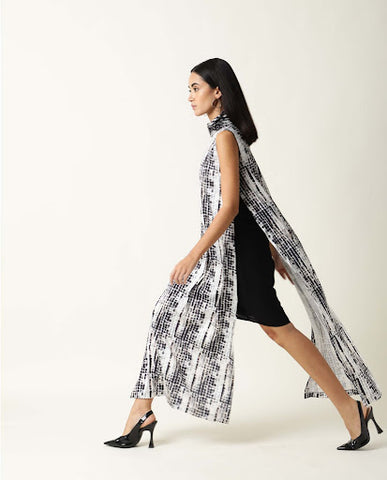 Pash Black Printed Dress