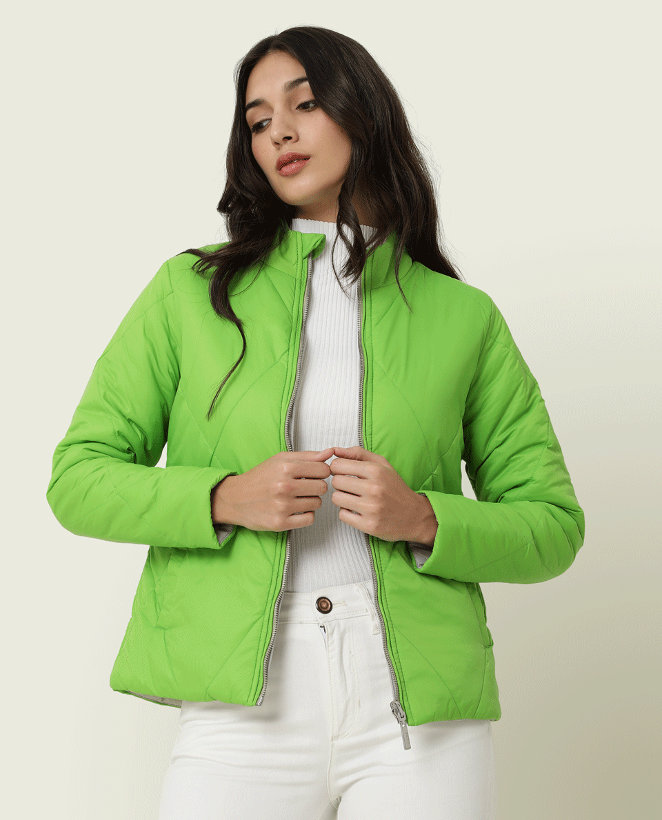 Fejlfri Begrænsninger evne Buy Green Jacket For Women Online 8907279415103 At Rareism