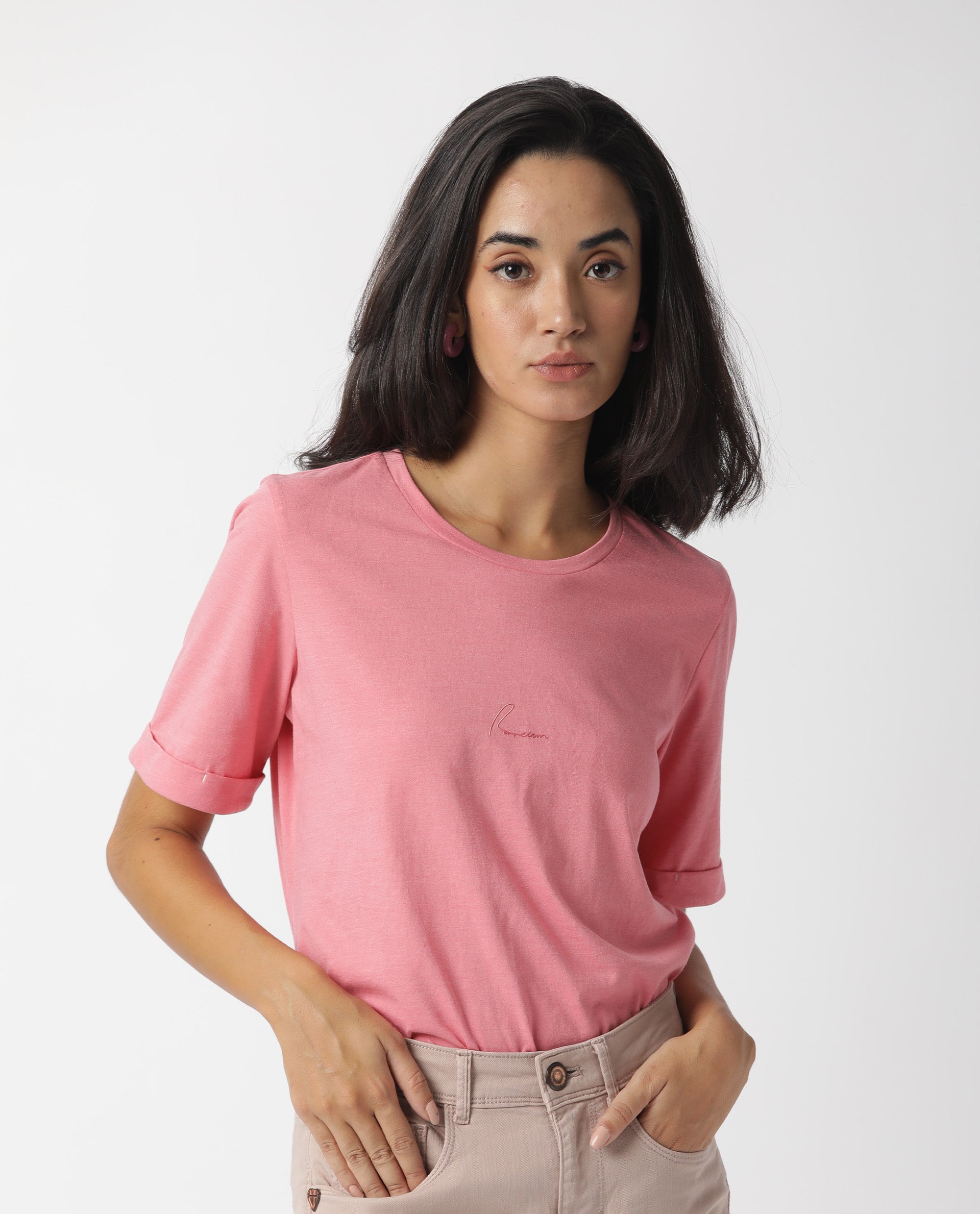 debat Diskret aborre Buy Pink T-Shirt For Women Online 8907279294296 At Rareism