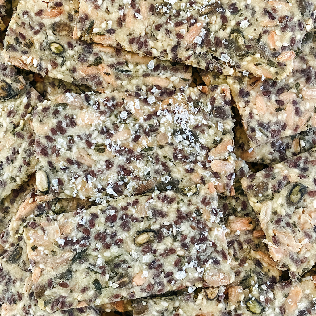 Rosemary & Sea Salt Seeded Crackers - Halo & Swoon