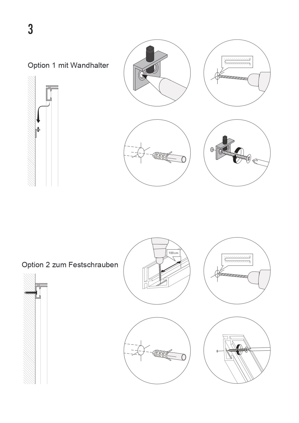 Textilspannrahmen: Montageanleitung Seite 2