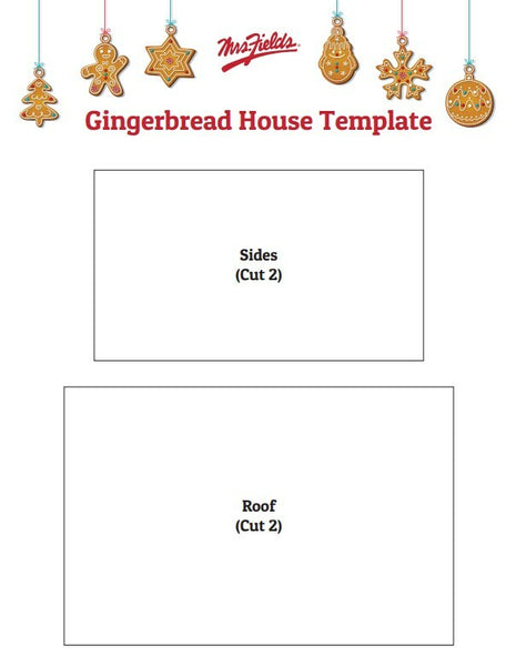 gingerbread house printable template part 2