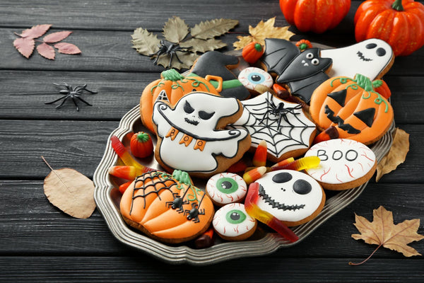 halloween cookies and candy