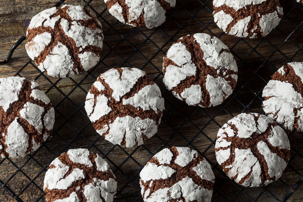 Chocolate crinkle cookies