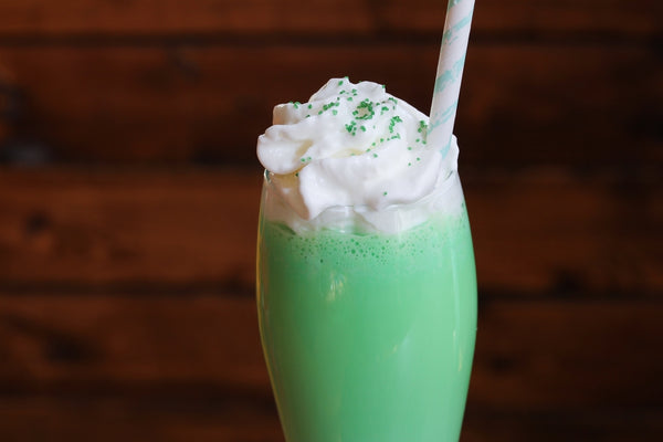 Green shamrock shake for St. Patrick’s Day