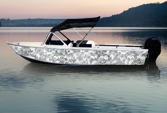 Liquid Metal (Grey) Boat Wrap Kit