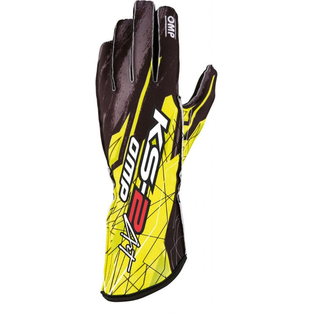 XRace.dk - Sparco Arrow K Black/Neon Yellow - Gokart Gloves