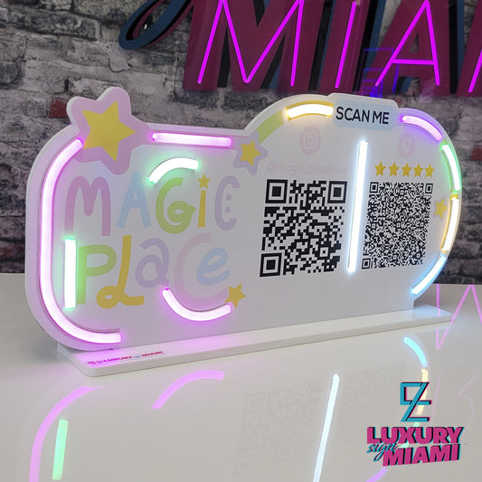 Printing Qr code Sign Neon – Luxury Sign Miami