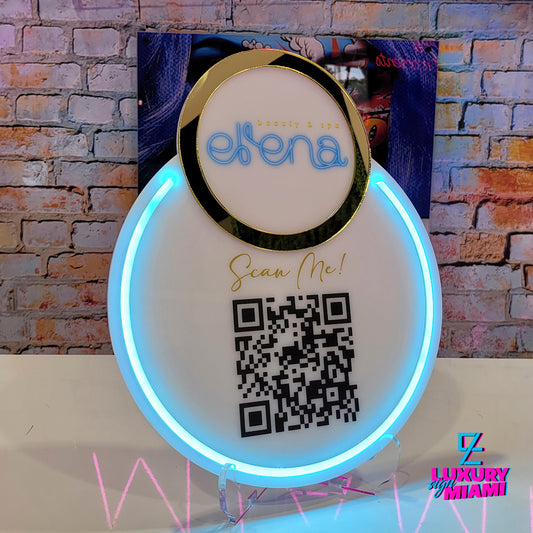 Printing Qr code Sign Neon – Luxury Sign Miami