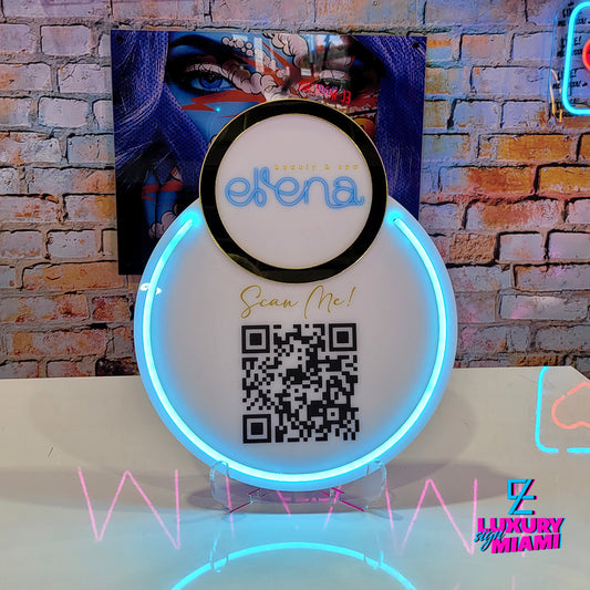 Printing Qr code Sign Neon – Luxury Sign Miami