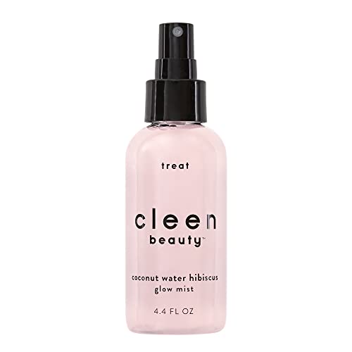 Cleen Beauty Coconut Water Hibiscus Glow Mist | Coconut Water Face Mist with Hibiscus Extract | Coconut Water Facial Mist Spray | Facial Spray Mist - Paraben Free | Coconut Water Spray (4.4 Fl Oz)