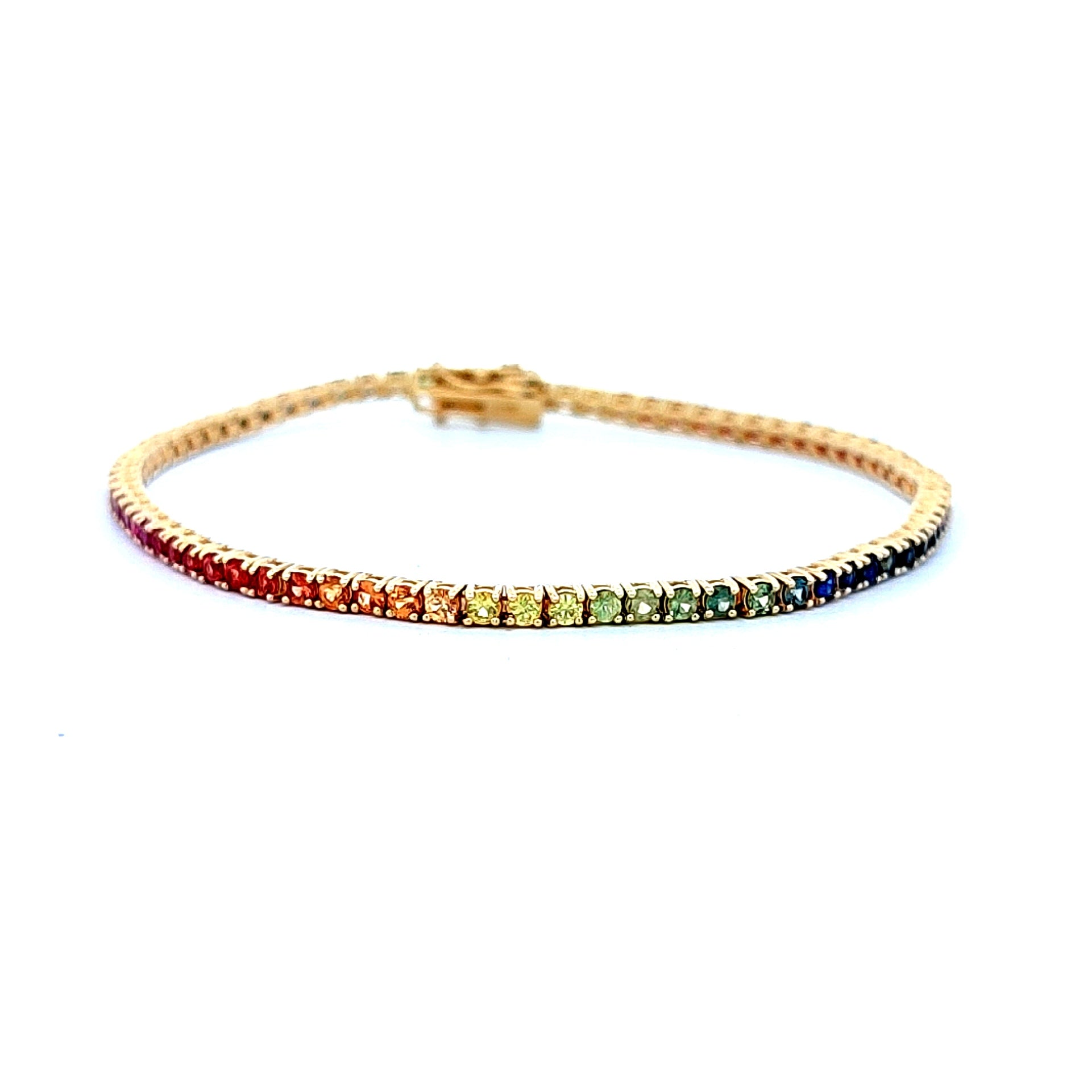 Real Gold Plated Z Rainbow Tennis Bracelet For Women By Accessorize Lo   Accessorize India