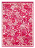 tapis persan rose violet