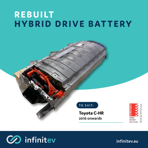 Infinitev replacement battery for Toyota C-HR hybrid (ZYX10, 2016 onwards)