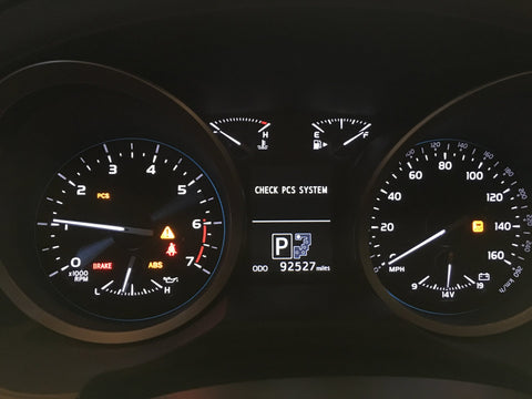 Check PCS system warning on Lexus hybrid